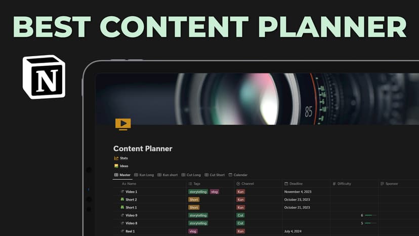Template Social Media Content Planner